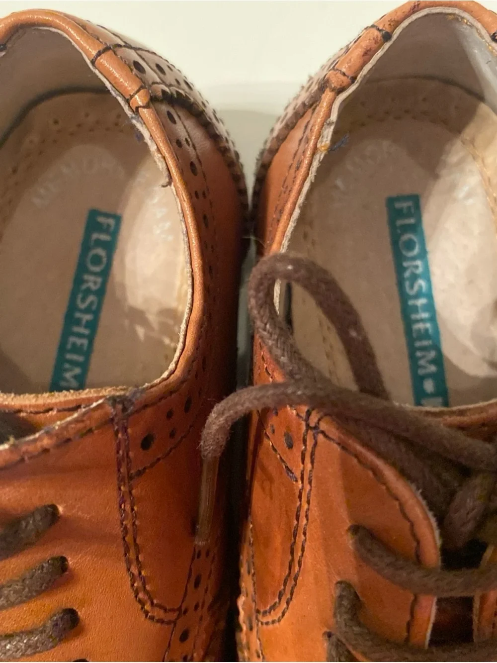 Classic Brown Leather Wingtip Oxford Shoes kids 10.5